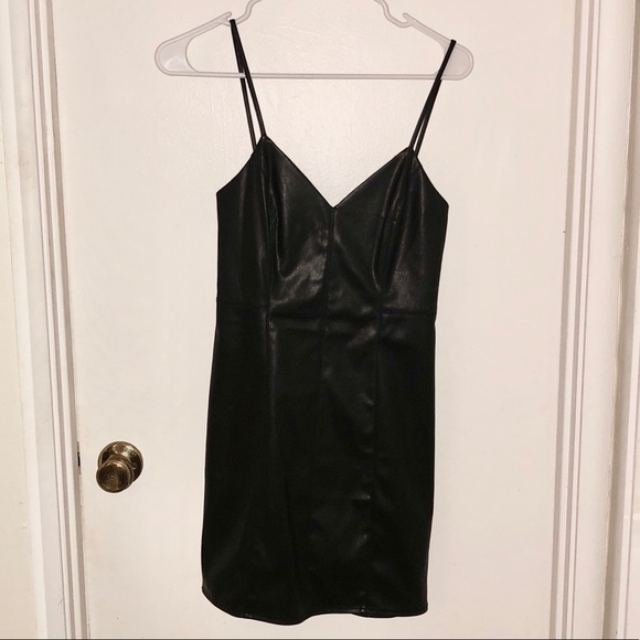 Express Dresses & Skirts - Pleather Black Mini Dress Express Dresses & Skirts - Pleather Black Mini Dress